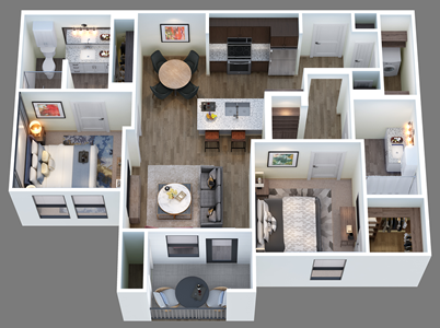 Two Bedroom / Two Bath